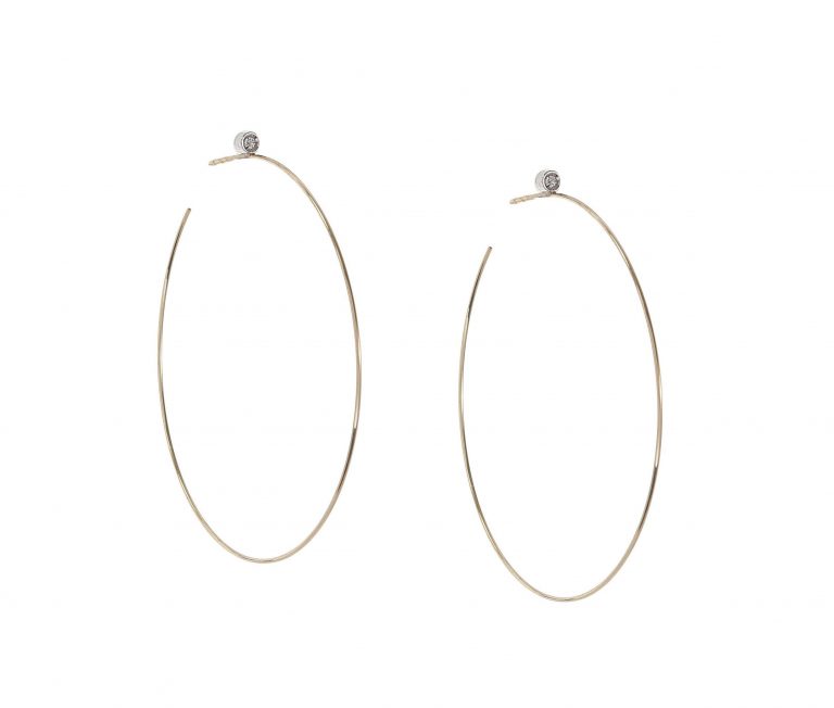 Diamond Stud Hoops