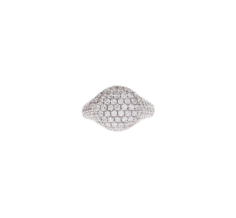 Pave Diamond Signet Ring