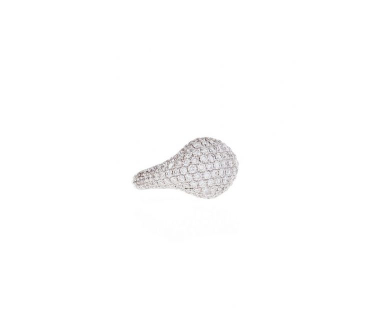 Pave Diamond Signet Ring