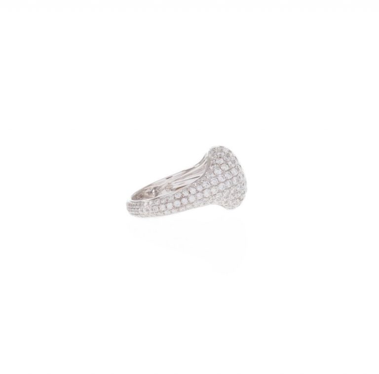 Pave Diamond Signet Ring