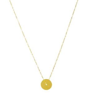 Flat Disc Necklace