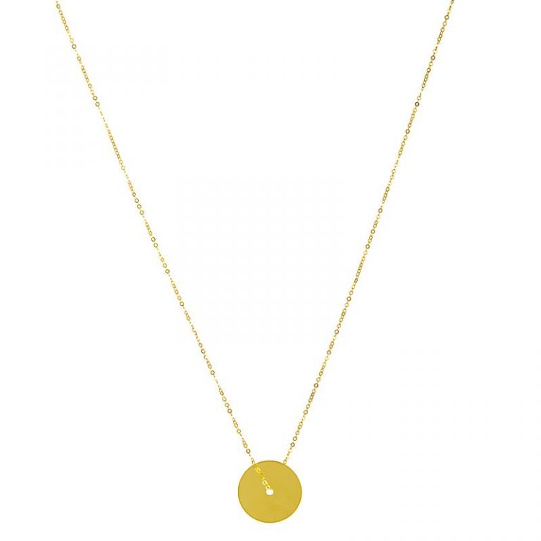 Flat Disc Necklace