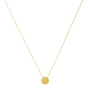 Simple Round Disc Necklace