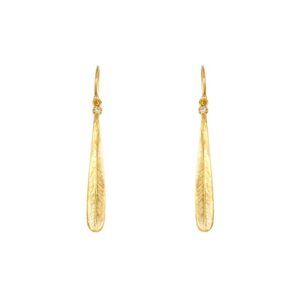 Gold Leaf Drop Earrings