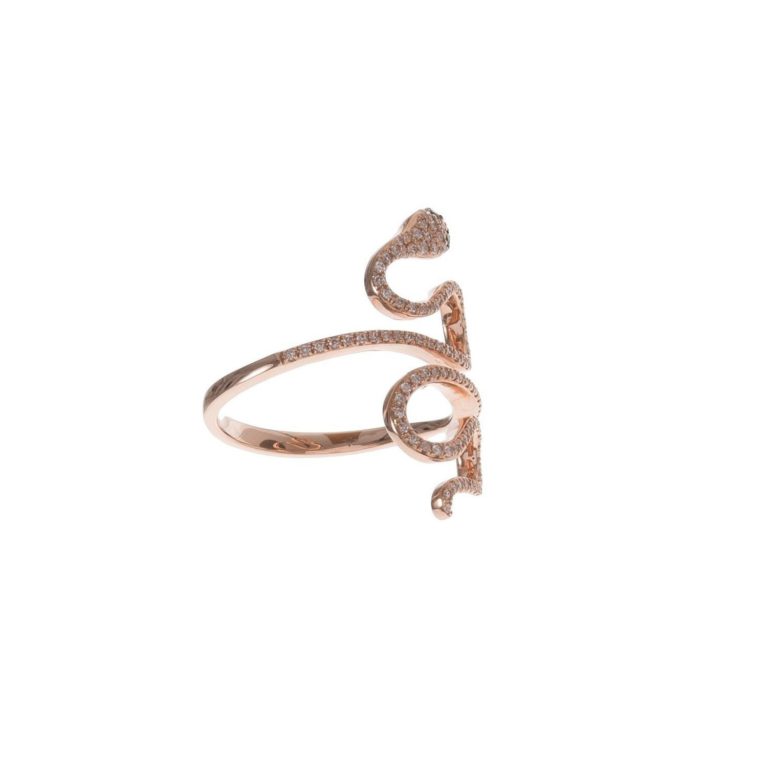 Pave Diamond Serpent Ring