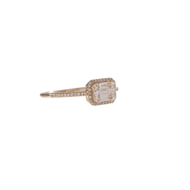 Multi Shape Diamond Rectangle Ring