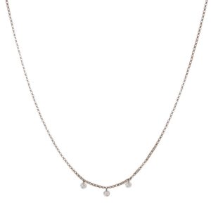 Floating Diamond Trio Necklace