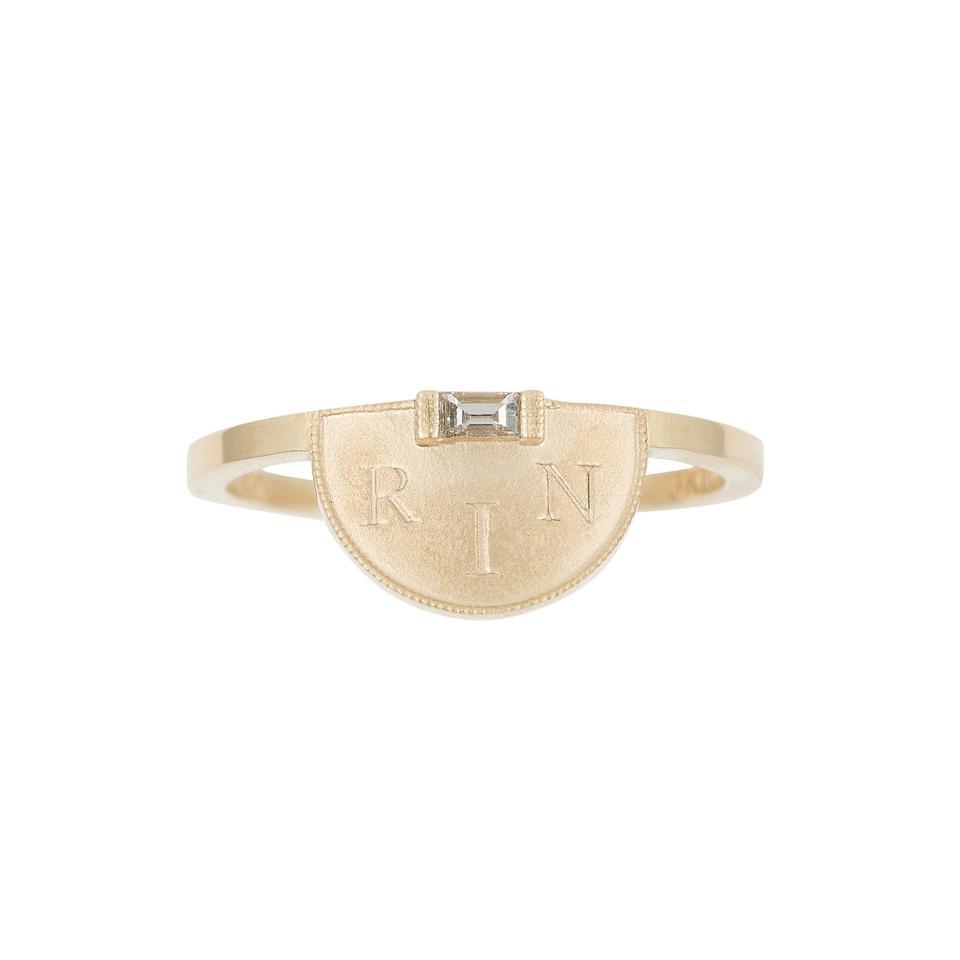 Half Moon Signet Ring