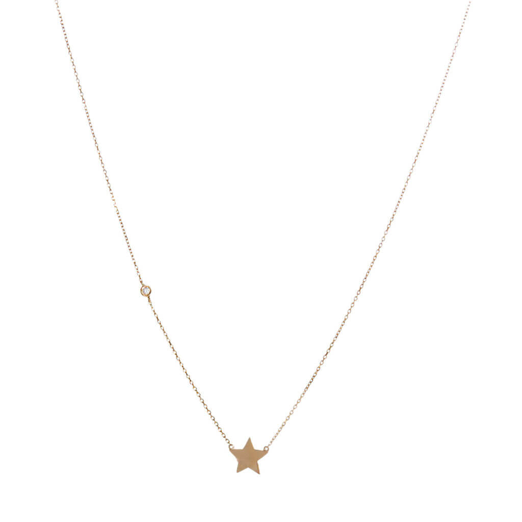 Simple Star & Diamond Necklace in the Classics Collection