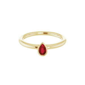 Garnet Stackable Ring - Moondance Collection