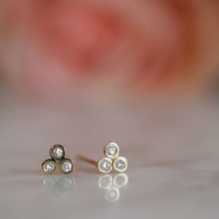 La Kaiser Gold Trio Studs