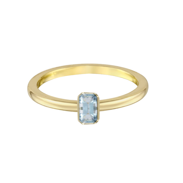 Aquamarine Stacking Band