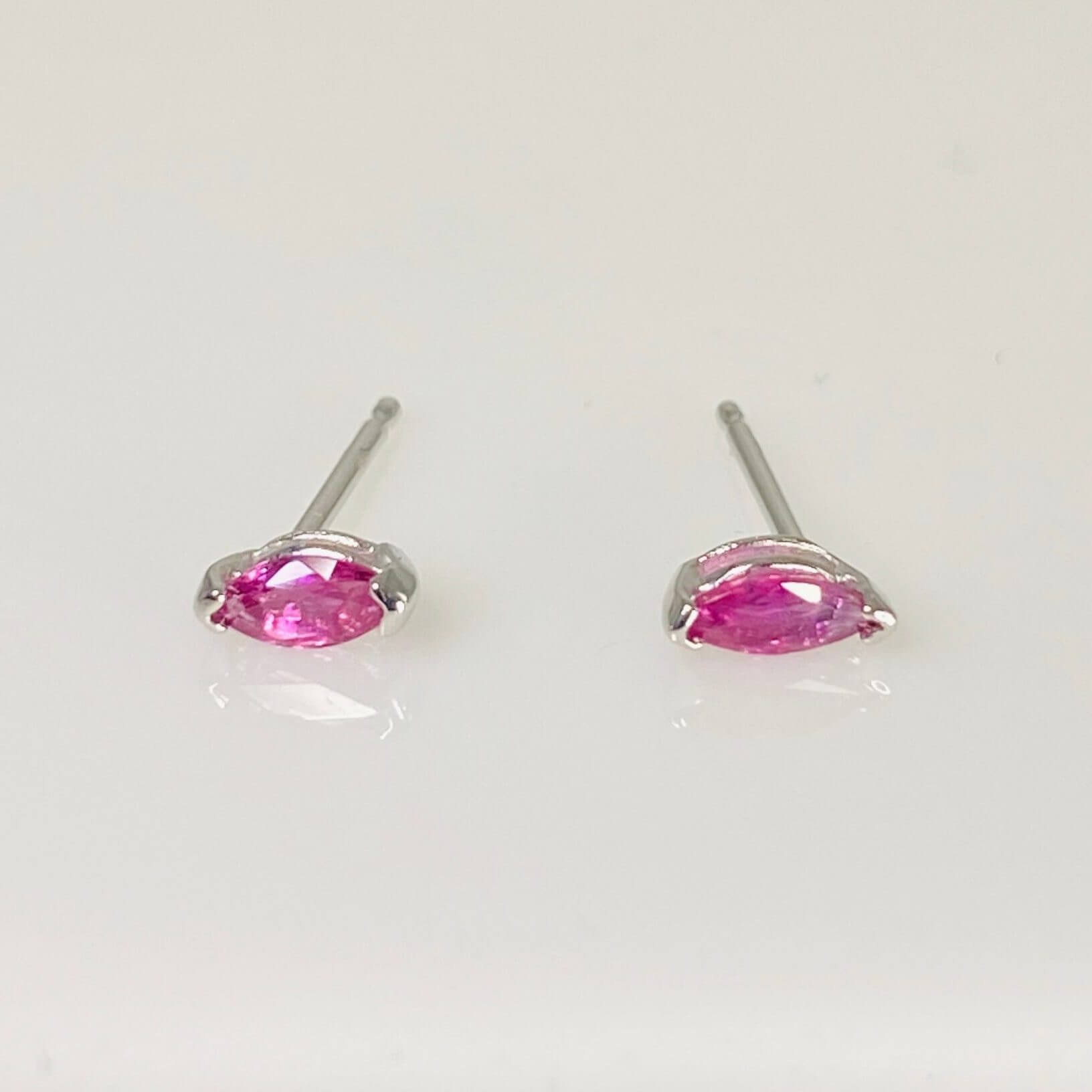 Marquise Ruby Stud Earring 0.27ct