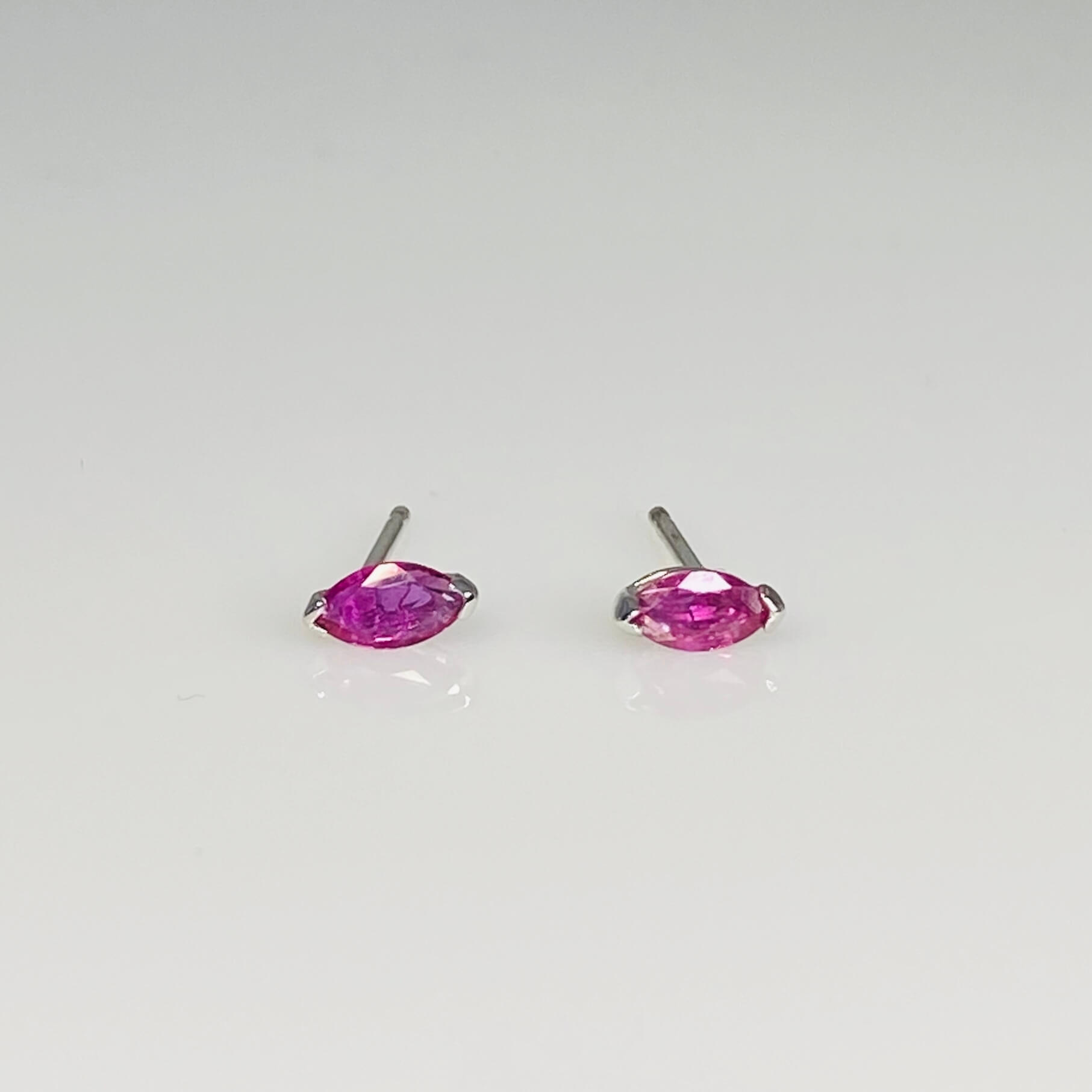 Marquise Ruby Stud Earring 0.38ct