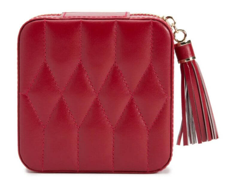 Wolf Caroline Zip Travel Case in Red