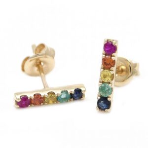 Rainbow Bar Studs - Moondance Collection