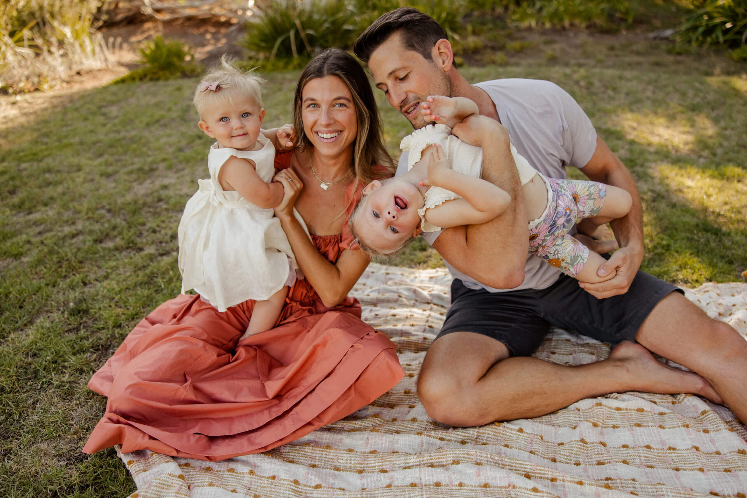 Suzanne Scott, Owner of Moondance Jewelry in Santa Monica, with her family