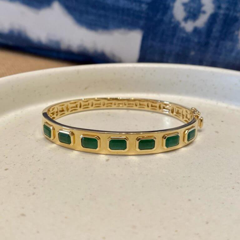 7 Emerald Bangle at Moondance Jewelry Gallery