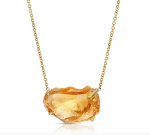 Zambian Citrine Stone Necklace