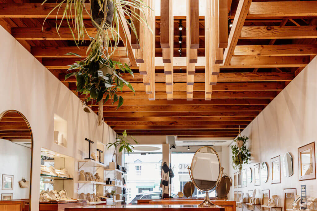 Interior of Moondance Jewelry Store ons Montana Ave in Santa Monica