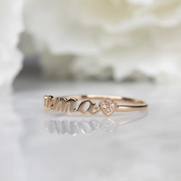 14k gold mama ring