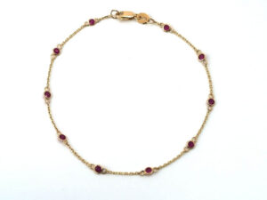 Ruby By the Yard Bracelet