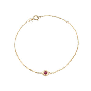 Single Ruby Bracelet