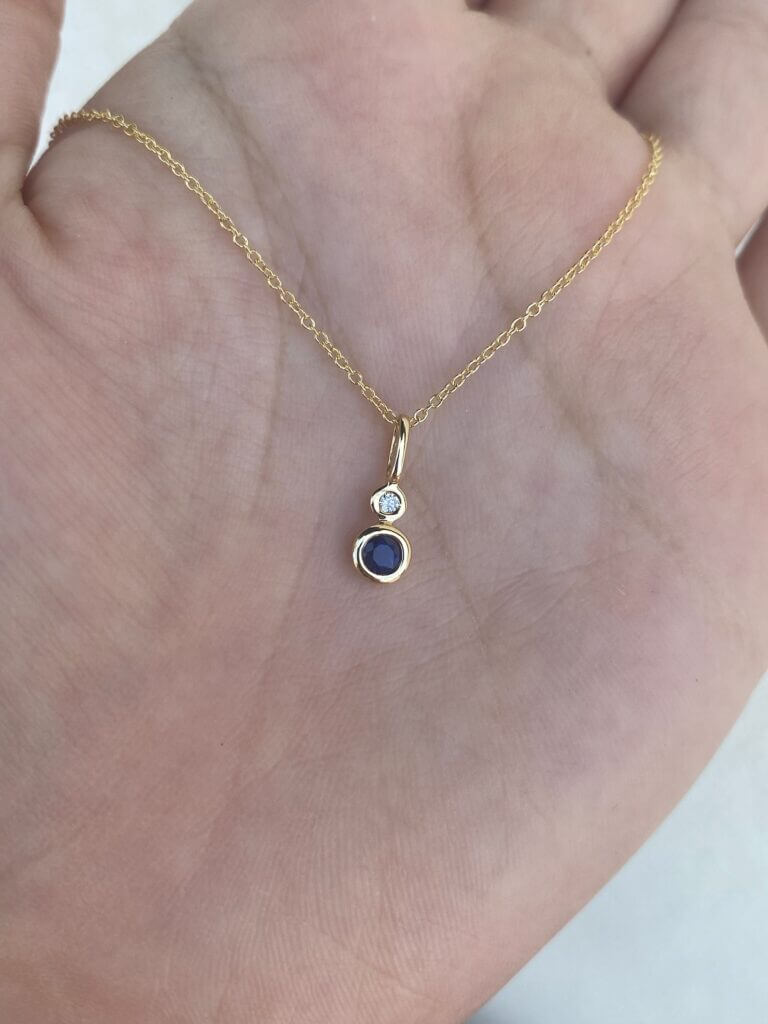 A beautiful Sapphire Jewelry Necklace at Moondance Jewelry Gallery