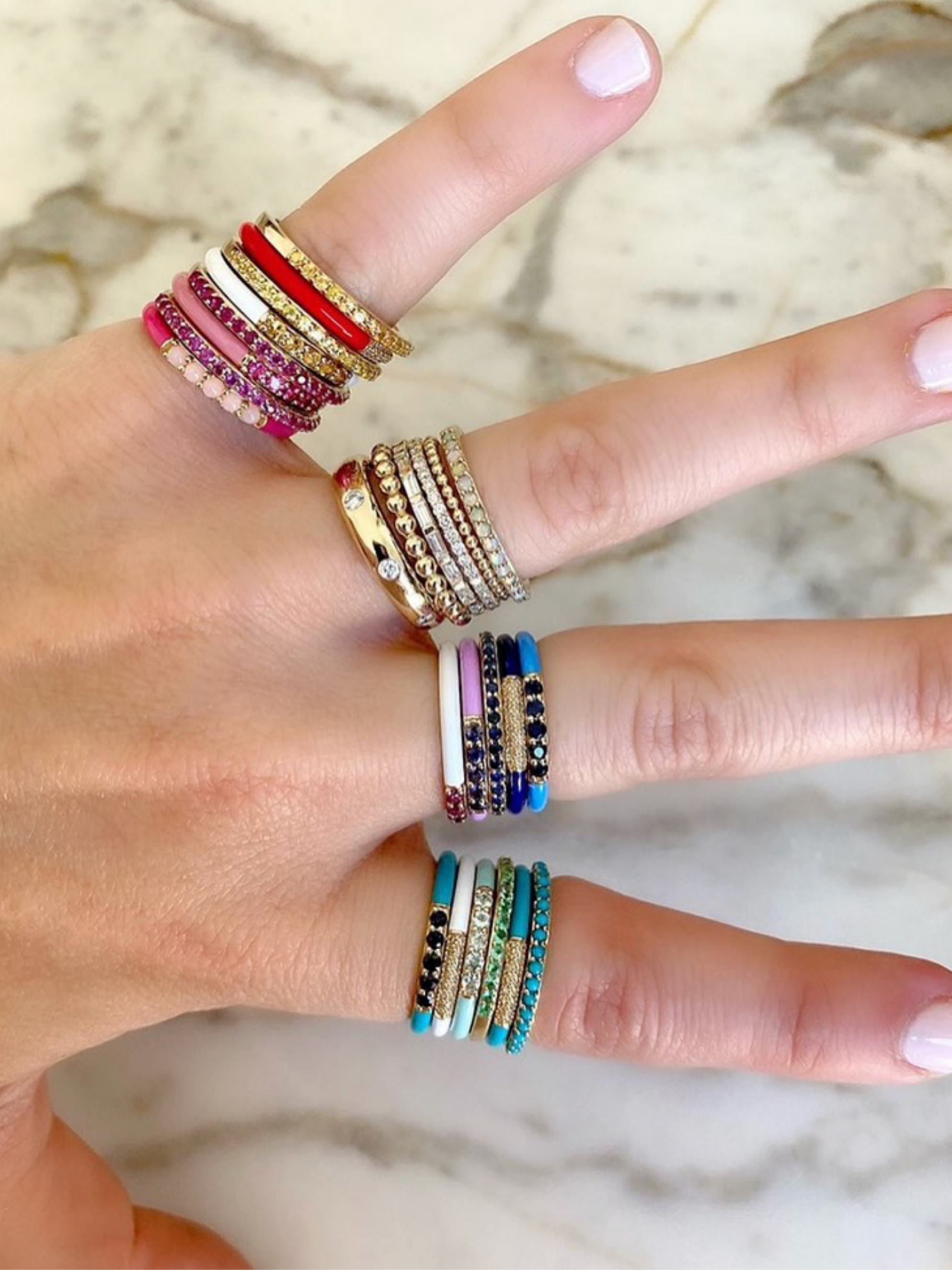 Designer Rachel Reid's Stacking Rings - Moondance Jewelry Gallery Feature