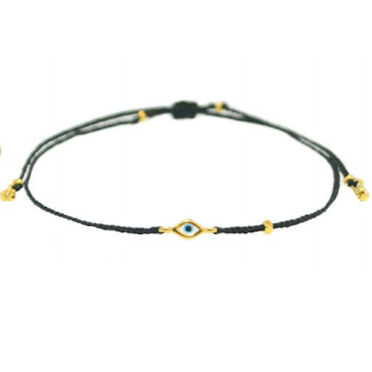 Black Evil Eye String Bracelet by Tai Fine at Moondance Jewelry Gallery