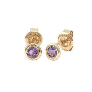 Amethyst Studs from the Moondance Collection