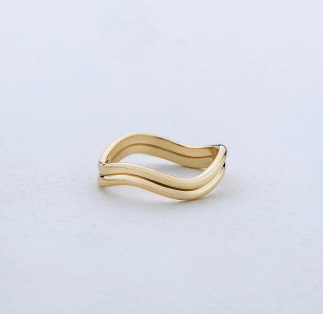 Double Curvy Ring