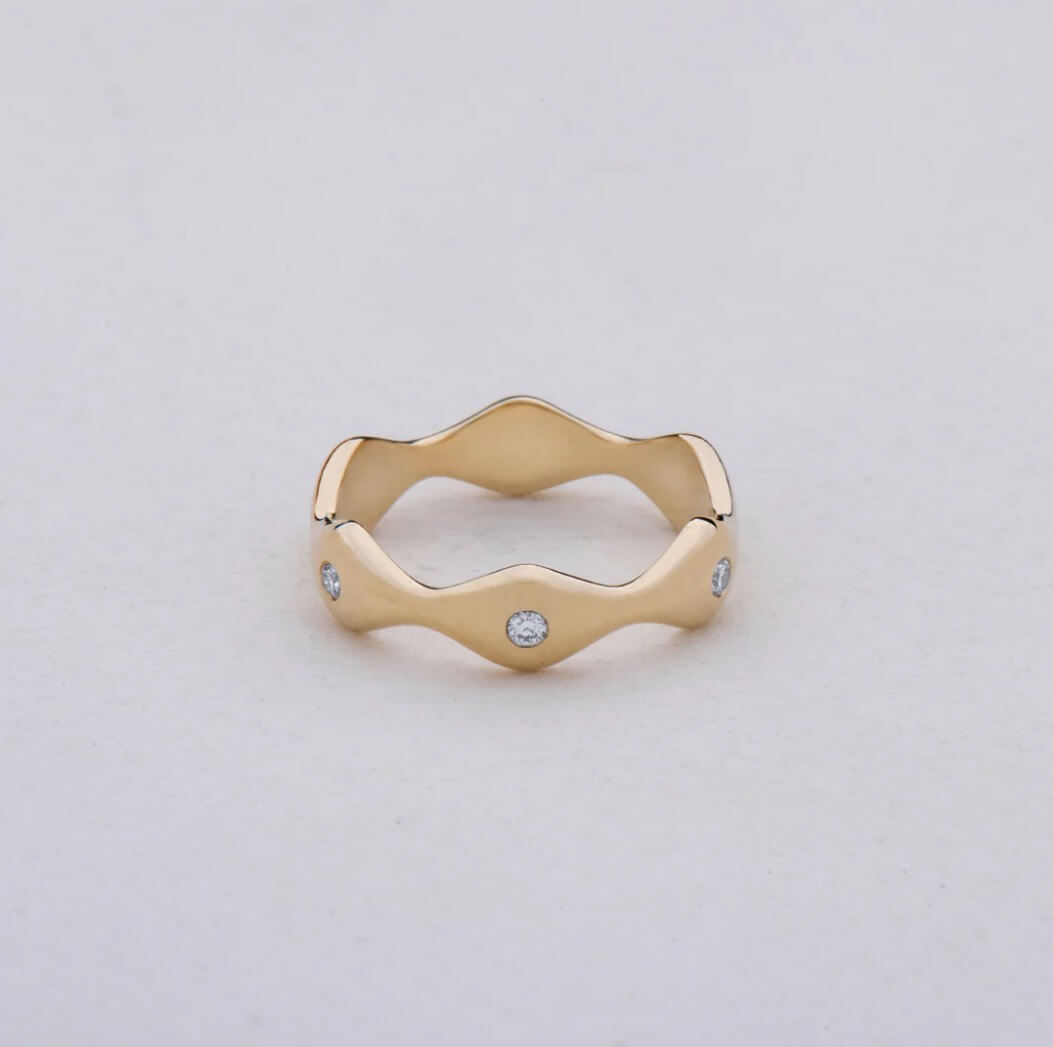 Sculpted Wave Ring