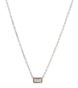 Leone White Sapphire Necklace