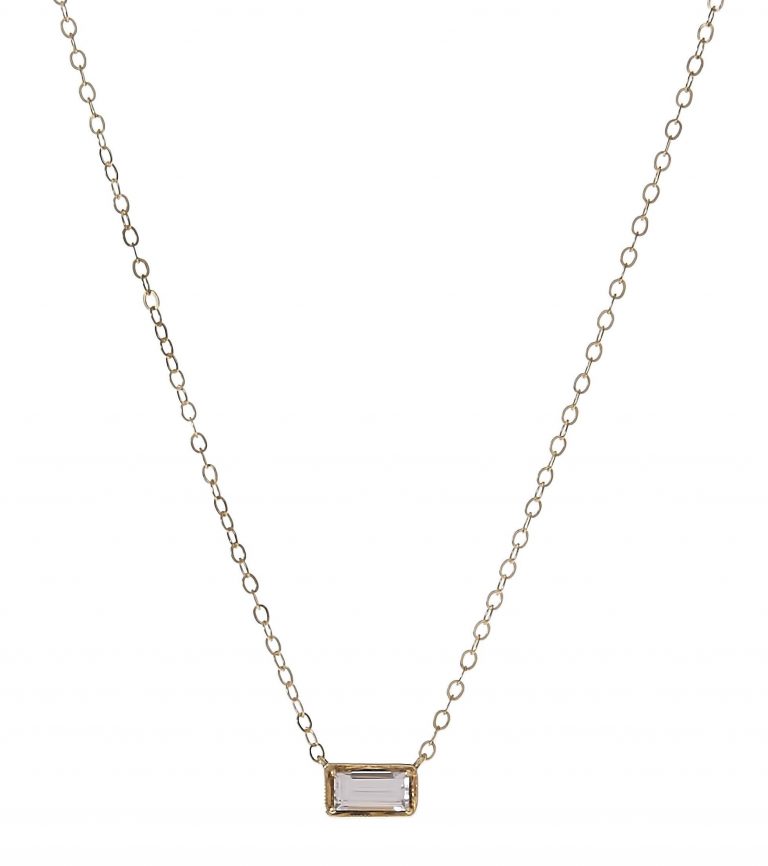 Leone White Sapphire Necklace