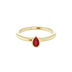 Garnet Stackable Ring - Moondance Collection