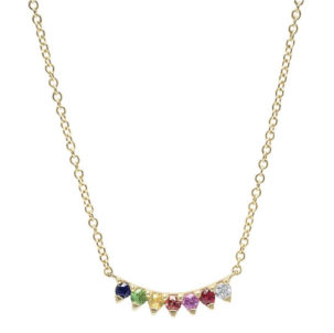 Rainbow Sapphire Necklace by Shain Leyton Jewelry
